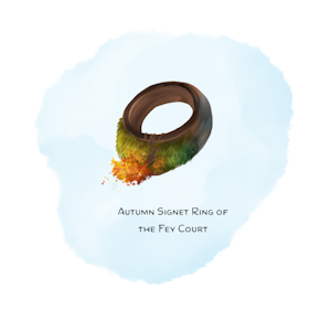 Autumn Signet Ring of the Fey Court